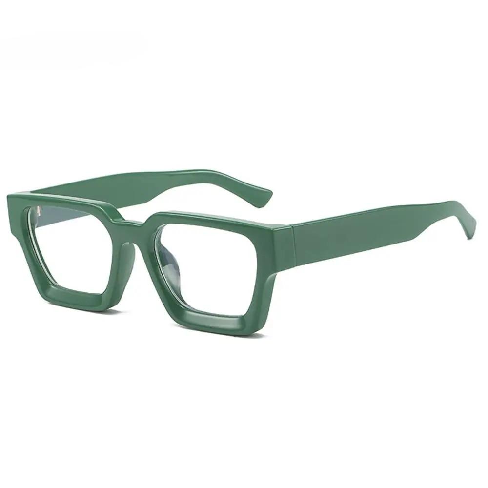 

Yellow Square Glasses Women Fashion Oversized Clear Lens Eyeglasses Female Vintage Big Frame Computer Goggles Eyewear Spectacle