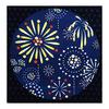 Maruzen Furoshiki Cotton Furoshiki Hiromi Sato Fireworks Approx. 50 X 50 Cm Made In Japan Easy To Wrap Lunch Box Light and Convenient Made In Japan