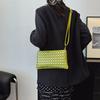 Punk Rivet Crossbody Bags for Women Soft PU Leather Shoulder Bag Luxury Studded Purses and Handbags Square Phone Flap Clutch NEW