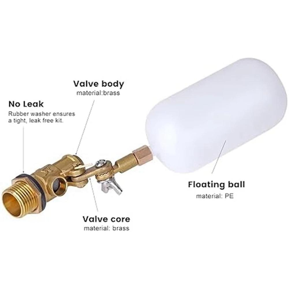 12 Inch Auto Fill Float Valve For Livestock Tank For Pond With Leak Proof Seal And Rotating Adjustable Feature