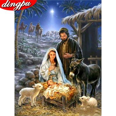 Pittura diamante 5D Icona religiosa del leader Diamante ricamo punto croce diamante ricamo