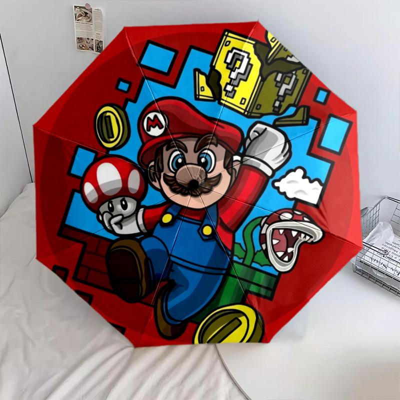Super Mario Automatic Umbrella Travel Outdoor Umbrella