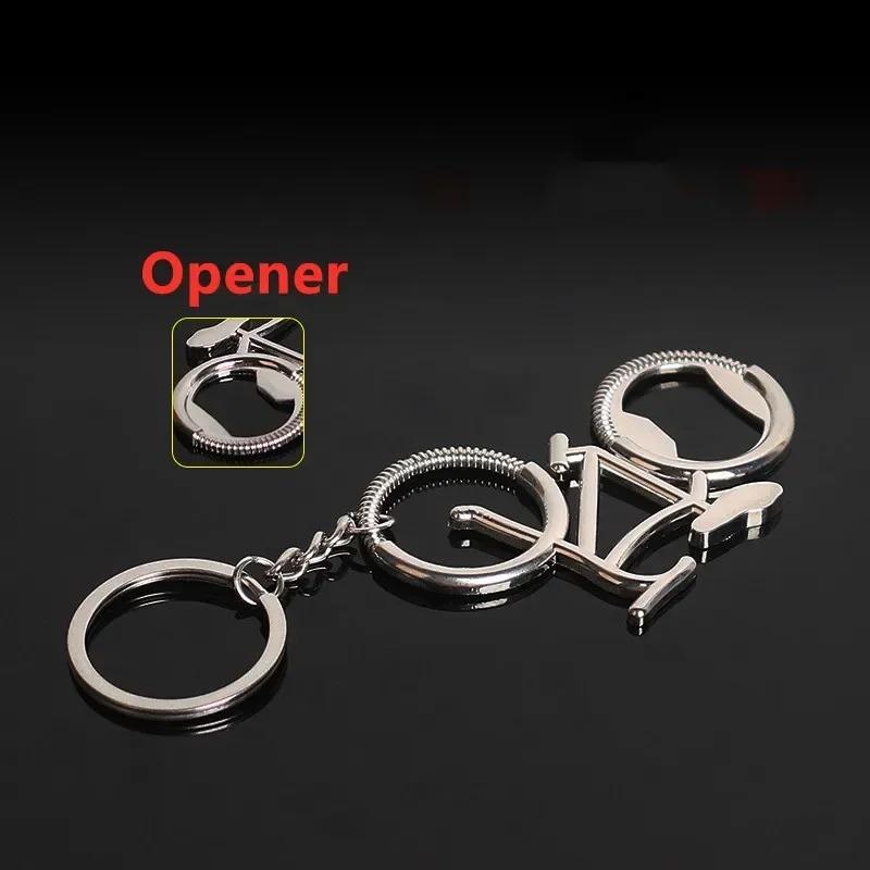 Bicycle Metal Beer Bottle Opener Cute Key Rings For Bike Lover Wedding Anniversary Party Gift Bike Keychain