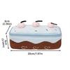 Heart Kawaii Pencil Case Embroidered Pencil Pouch Creative Cosmetic Bags  Stationery Box