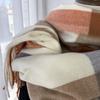 Plaid Scarf Women's Autumn Winter Imitation Cashmere Tassel Shawl Thick