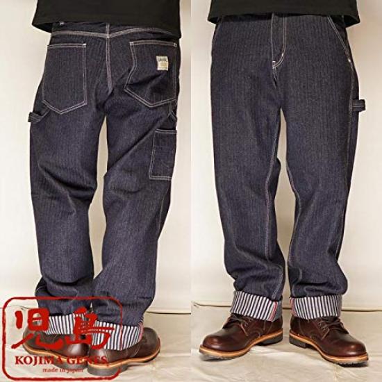 Kojima Jeans KOJIMA GENES Die Weave Painter Made In One Pants, Japan, Men's, Wash, RNB-1200C-Indigo-42