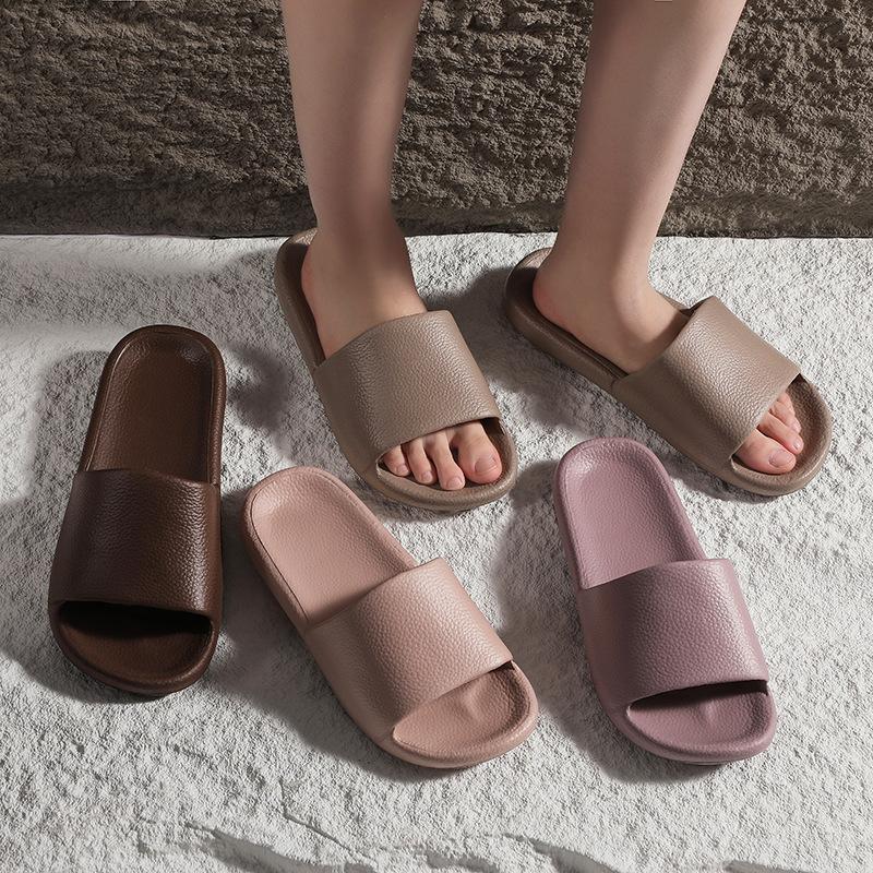 Fashion 2024 New Arrival Indoor Slippers Women Men Summer Shoes Japanese Style Solid Color Home Bathroom Slides Couples Shower Slipper