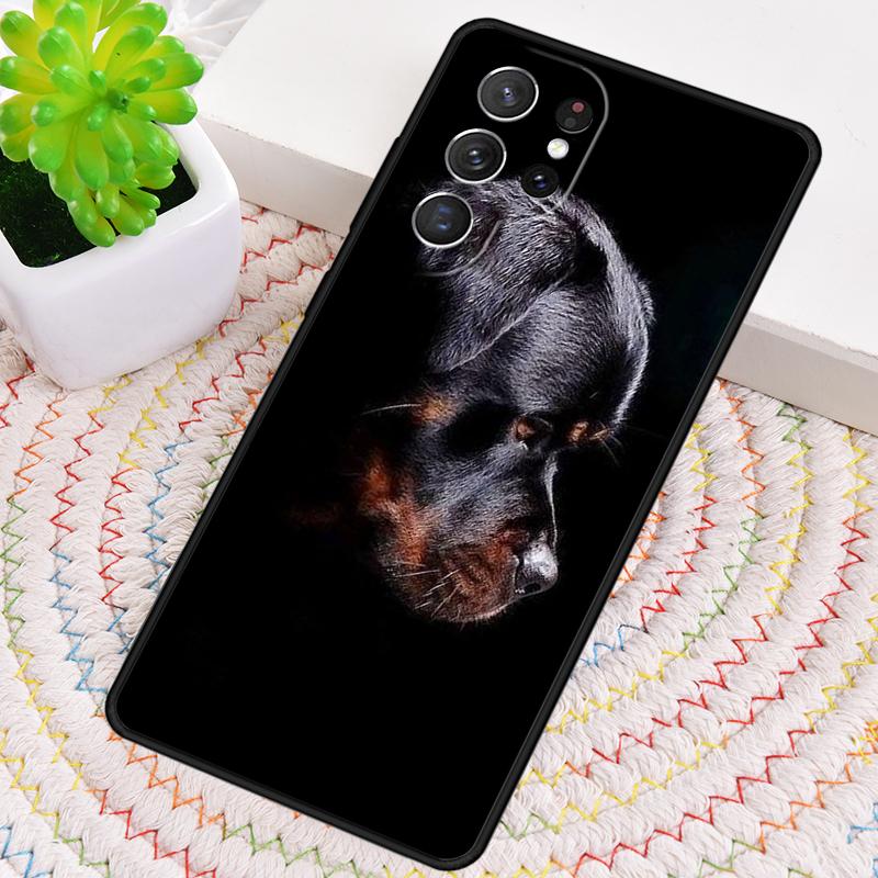 Rottweiler Dog soft TPU Phone Case For Samsung Galaxy note 10 pro S26 S25 S24 S23 S22 Ultra Plus S21 FE S20 Shockproof Cover