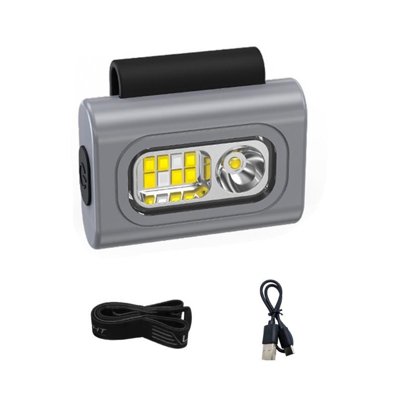 Outdoor Headlamp Fishing Headlamp Night Magnetic Headlamp Waterproof IPX6 Headlight ABS Silicone Texture for Fishing