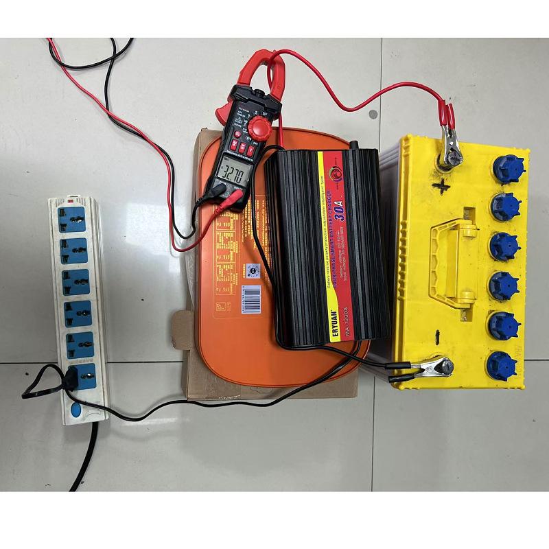 12V 30A Lead-Acid & 14.6V 20A LiFePO4 Battery Charger, Anti-Reverse Protection, Auto Stop.