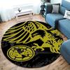 Club America Round Area Rug,Carpet Rug for Living Room Bedroom Sofa Playroom Decor,Non-slip Floor Mat
