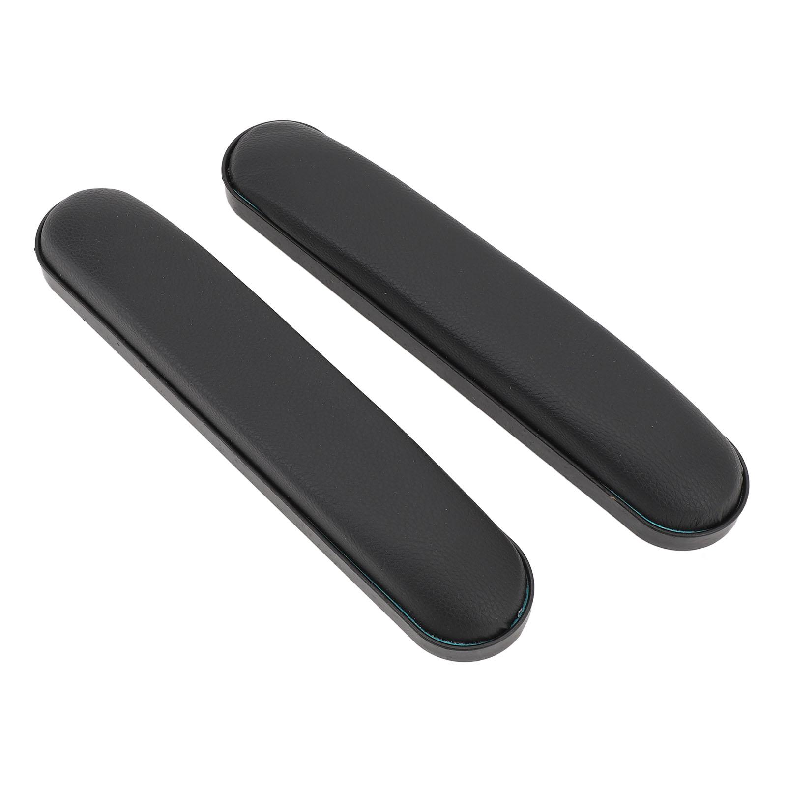

1 Pair Universal Wheelchair Arm Cushion Replacement PU Leather Soft Sponge Water Resistant Wheelchair Arm Rest Pads 10cm Hole Spacing