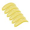 6Pcs Fruit Cutter Yellow Quick Slicing Reliable Durable Versatile Banana Cutter for Kitchen Home