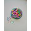 1000-piece Set of Multi-color Elastic Hair Ties, Simple and Elegant for Women's Daily Use. (Jar for Photography Only.)