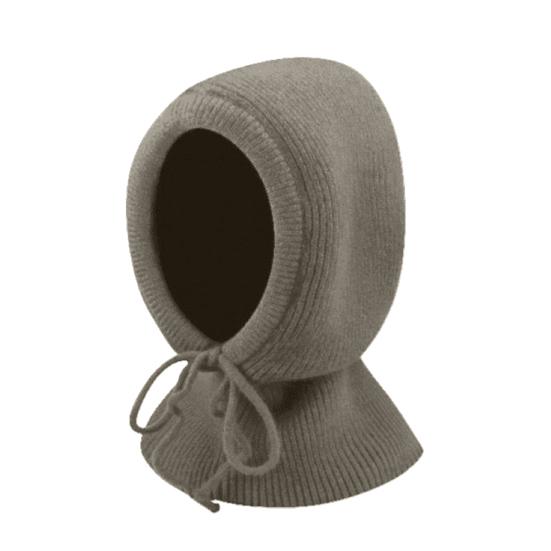 Yousheng Women Hat Solid Color Drawstring Warm Winter Knitted Hat Loose Fit Pullover Hat Outdoor Sports Travel Headwear