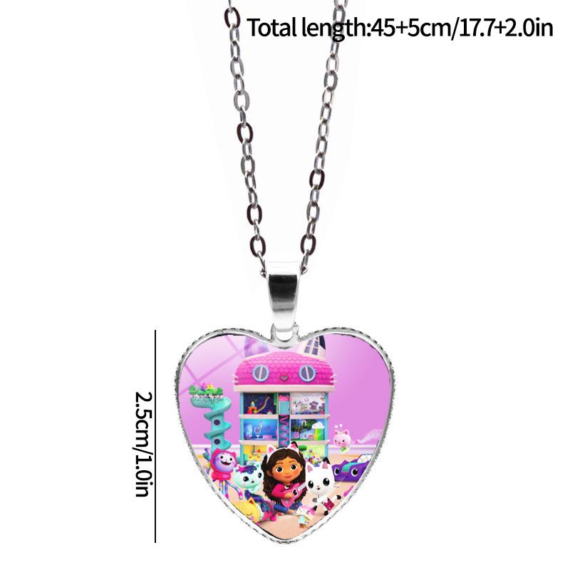 Cute Gabby Dollhouse Necklace Animation Girls Bracelets Choker Kids Present Cosplay Accessories Birthday Party Favor