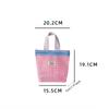 Mesh Handbag Makeup Bag Handbags for Women Makeup Pouch Portable Wash Bag Beach Bag Mobile Key Small Item Storage Bags Organizer
