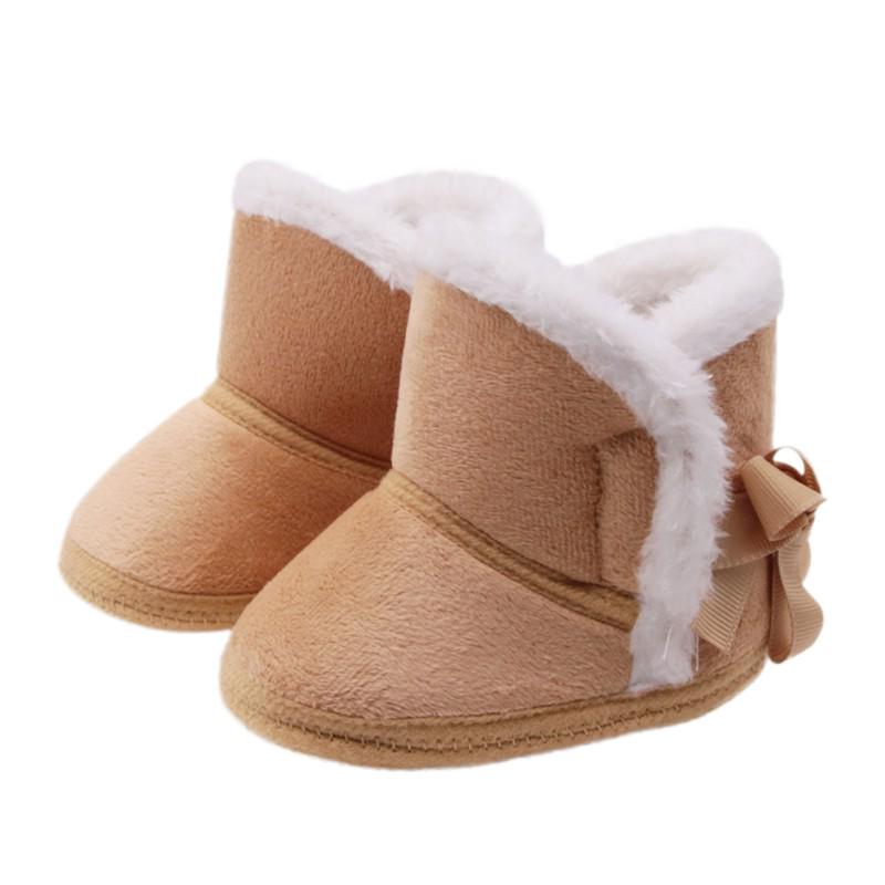 Chaussures chaudes pour tout-petits, chaussures d'intérieur pour bébé, chaussures de berceau à semelle souple, bottes en coton pour premiers pas