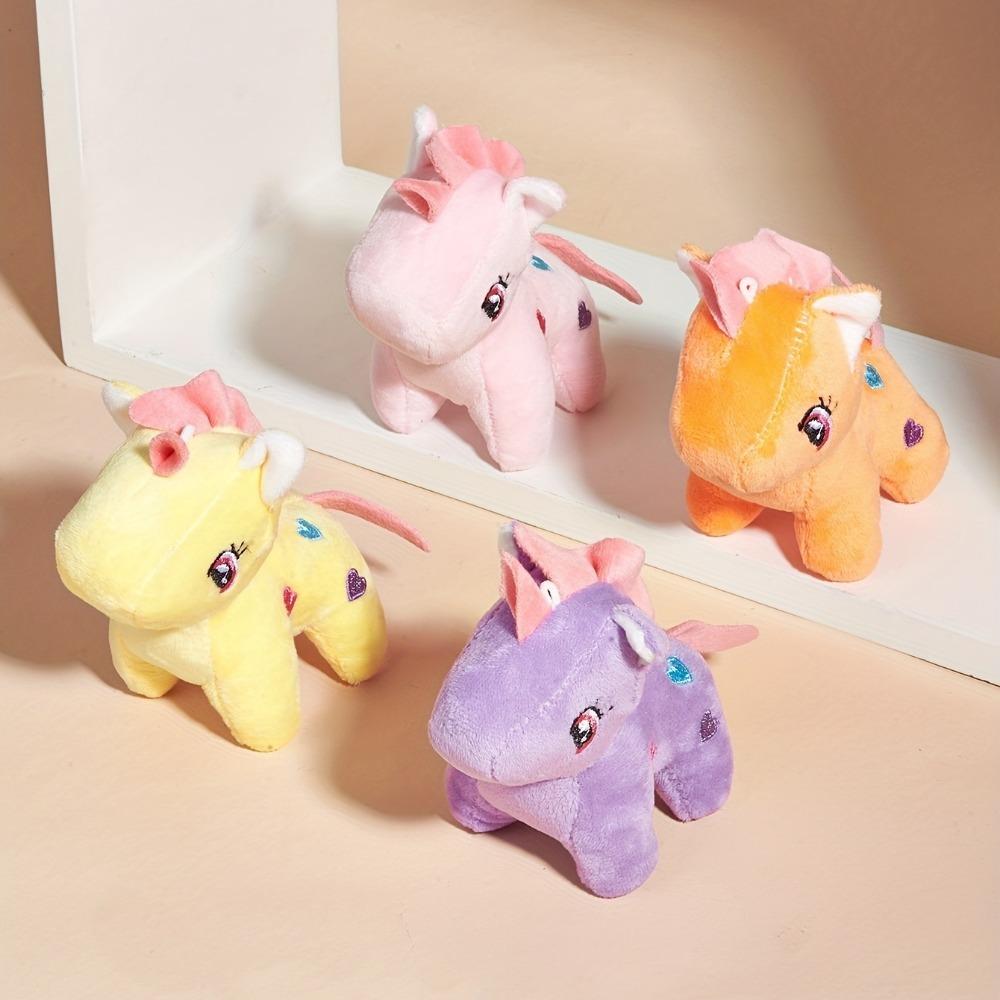 Soft Plush Unicorn Stuffed Animals Unicorn Party Favor Toys Keychain Pendant for Goodie Bag Kid Girl Birthday Game Prizes Gift