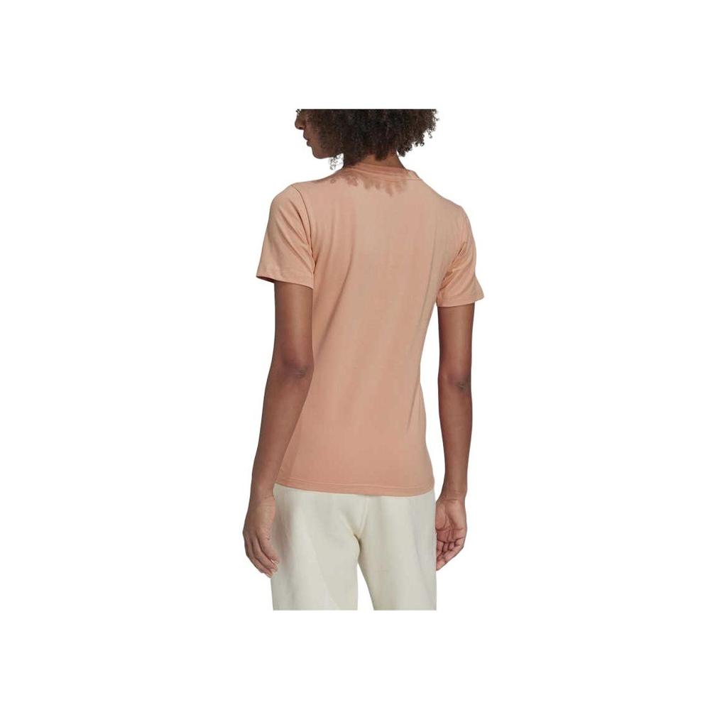 Adidas Originals Adicolor Classics Logo Sports Retro Casual Short Sleeve T-Shirt Women Tops Pink H33566