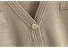 European & American Fragrance-Style Cardigan Sweater & Pencil Skirt Knitwear Set for Women - Spring & Autumn