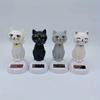 Car Decoration Solar Energy Decoration Shaking Head Doll Cartoon Cat Shape Decoration Gift Creative Interior Automotive Products