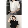 Chinese Style Shirts Women Modern Crop Pure Summer All-match Sweet Girl Irregular Fashion Lady Elegant Thin