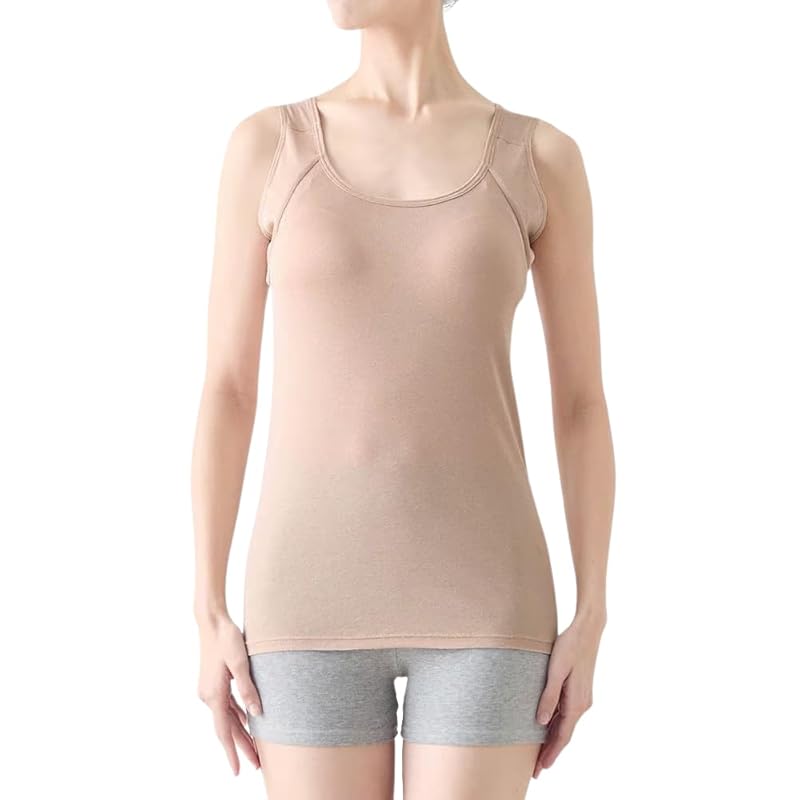 

[Belle Maison] bra tank top ladies Mr. Big Sweat cotton blend Do not tighten sweat absorbing innerwear salary list Inner camisole/tank top beige S