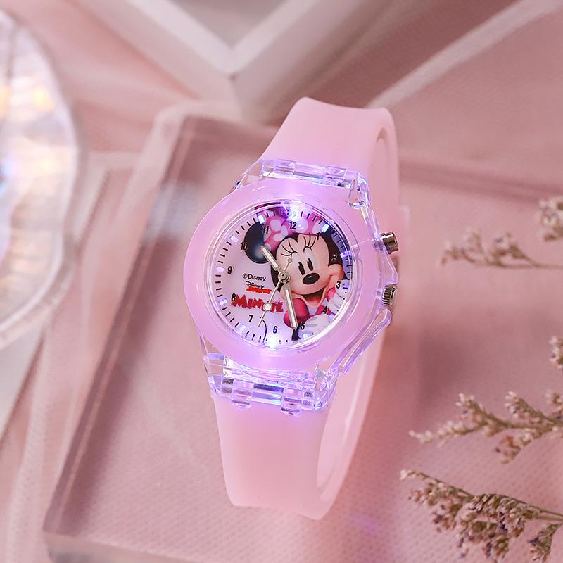 Summer Cartoon Children'S Watch, Luminous Luminous Primary And Secondary School Student Watch, Silicone Quartz Watch