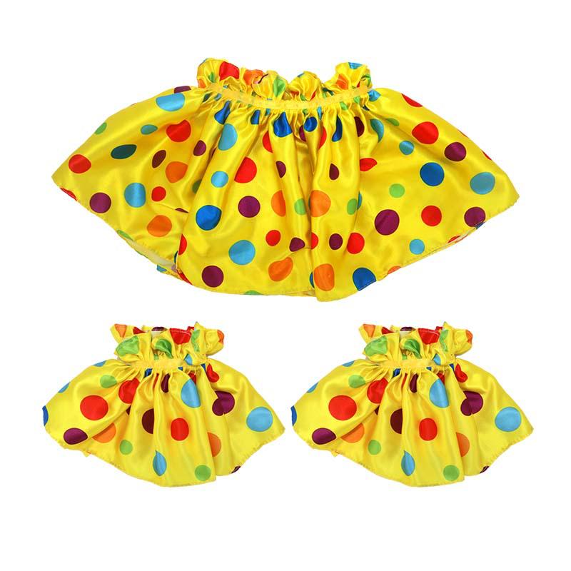 Halloween Clown Adult Cosplay Costume Set with Wig and Bow Tie