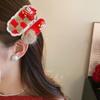 Embroidery Japanese Kimono Headwear Hair Clip New Year Red Hairpin  Masquerade Party