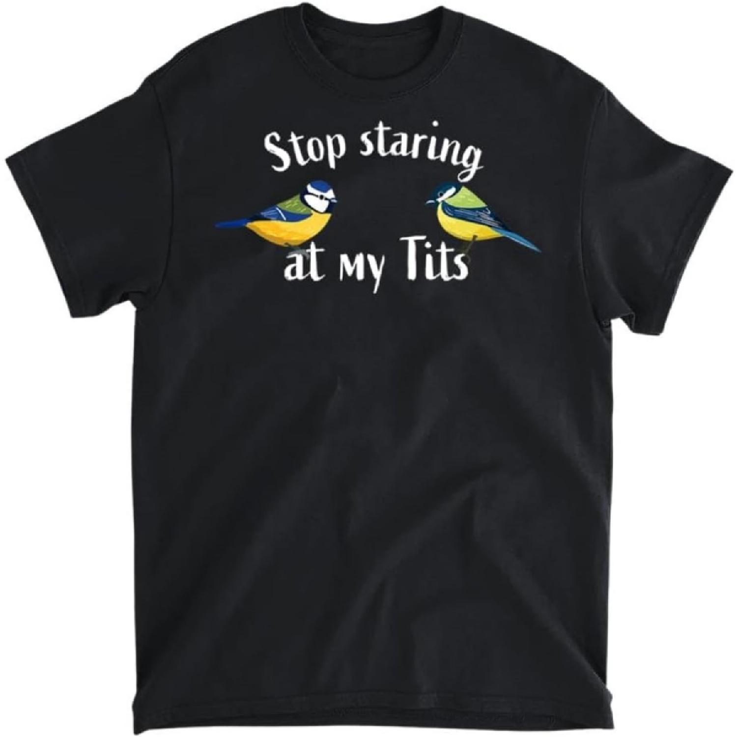Любитель Птиц Прекрати Смотреть на Мою Грудь Футболка для Наблюдения за Птицами, Рубашка с Длинным Рукавом, Свитшот, Худи Унисекс Взрослый Размер Сделано в Канаде S разноцветный