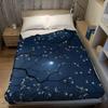Moonlit Blossom Boughs Flannel Blanket Warm Soft Halloween Christmas Couch Warm Cozy Decorative Decor Gift for All Season