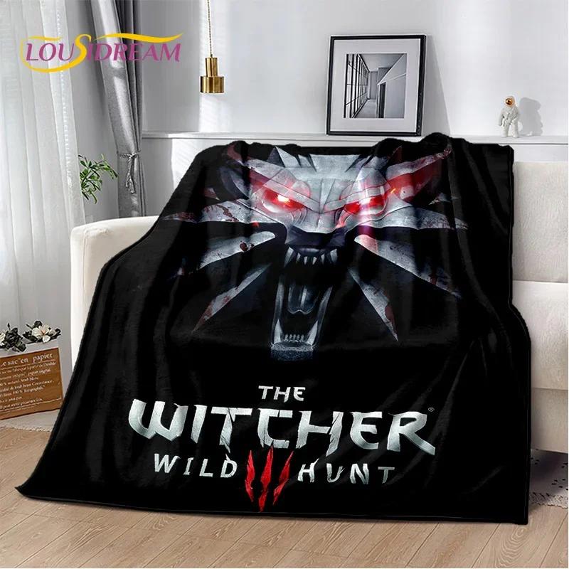 HD The Witcher Game Cartoon Soft Blankets Warm Throw Blanket for Picnic Bed Sofa Home Bedroom Gift