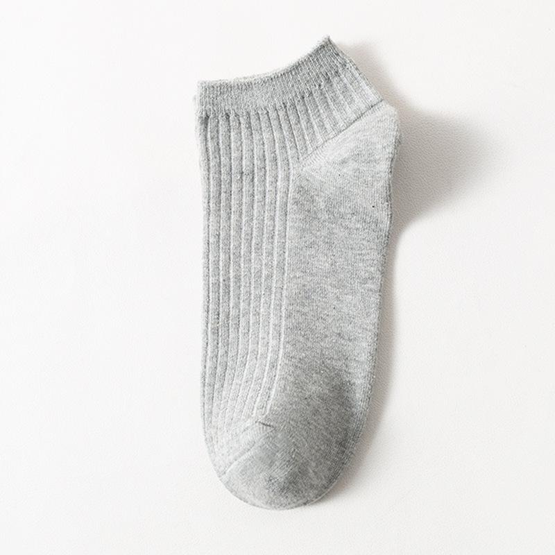 

Мужские дышащие тонкие антибактериальные носки Zhuji с глубоким вырезом для весны/лета One Size [39-44] светло-серый