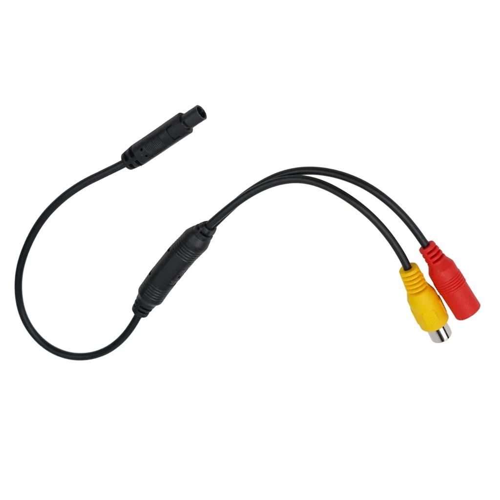 CVBS RCA 4-Pin Camera Signal Harness Car Male To Female Connector Cable Backup Camera DVR Wire Harness