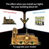 Kyglaring LED Light Kit Suitable for Lego Notre Dame De Paris 21061 Building Blocks Decorative Lamp Not Include Lego Building