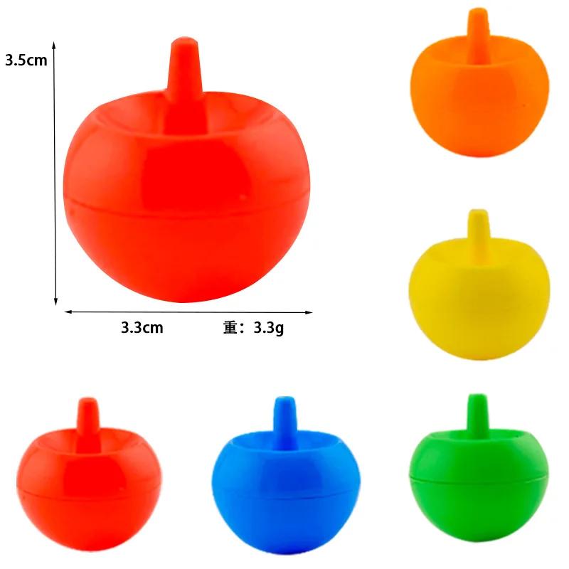 6/12pcs Plastic Flip Top Automatic Flip Tip Top Children's Fun Spinning Top Toy Gift Kindergarten Gift Reward Restless