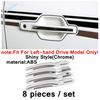 Car Door Outside Handles Door Bowls Sticker Cover Trim For Mitsubishi Pajero V97 V93 V80 Montero Limited 2009 -  Accessories