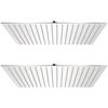 Rain Shower Heads 2 Pcs Stainless Steel 50 X 50 Cm