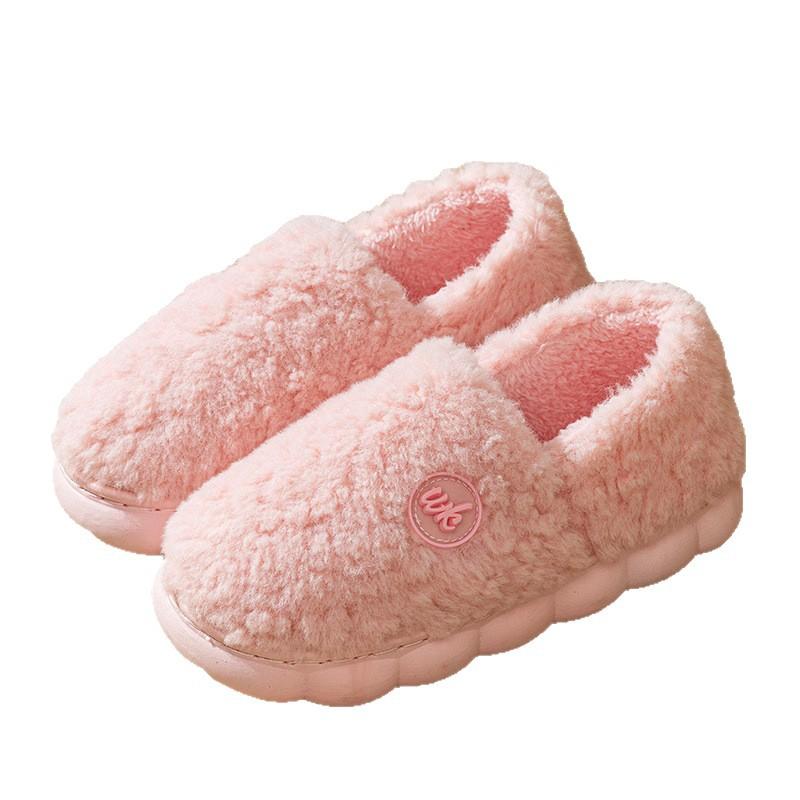 Warm Bag and Cotton Shoes, Non-slip Thick-soled Outer Wear In Winter 2025 New Indoor Home Plush Cotton Slippers