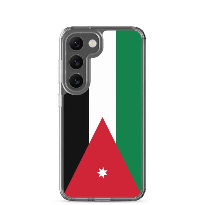 Coque Téléphone - Samsung - Galaxy S23 Plus - Drapeau Jordanie - Souple - Multicolore