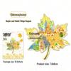 Maple Leaf Metal Fridge Magnet: National City Souvenir & Cultural Craft