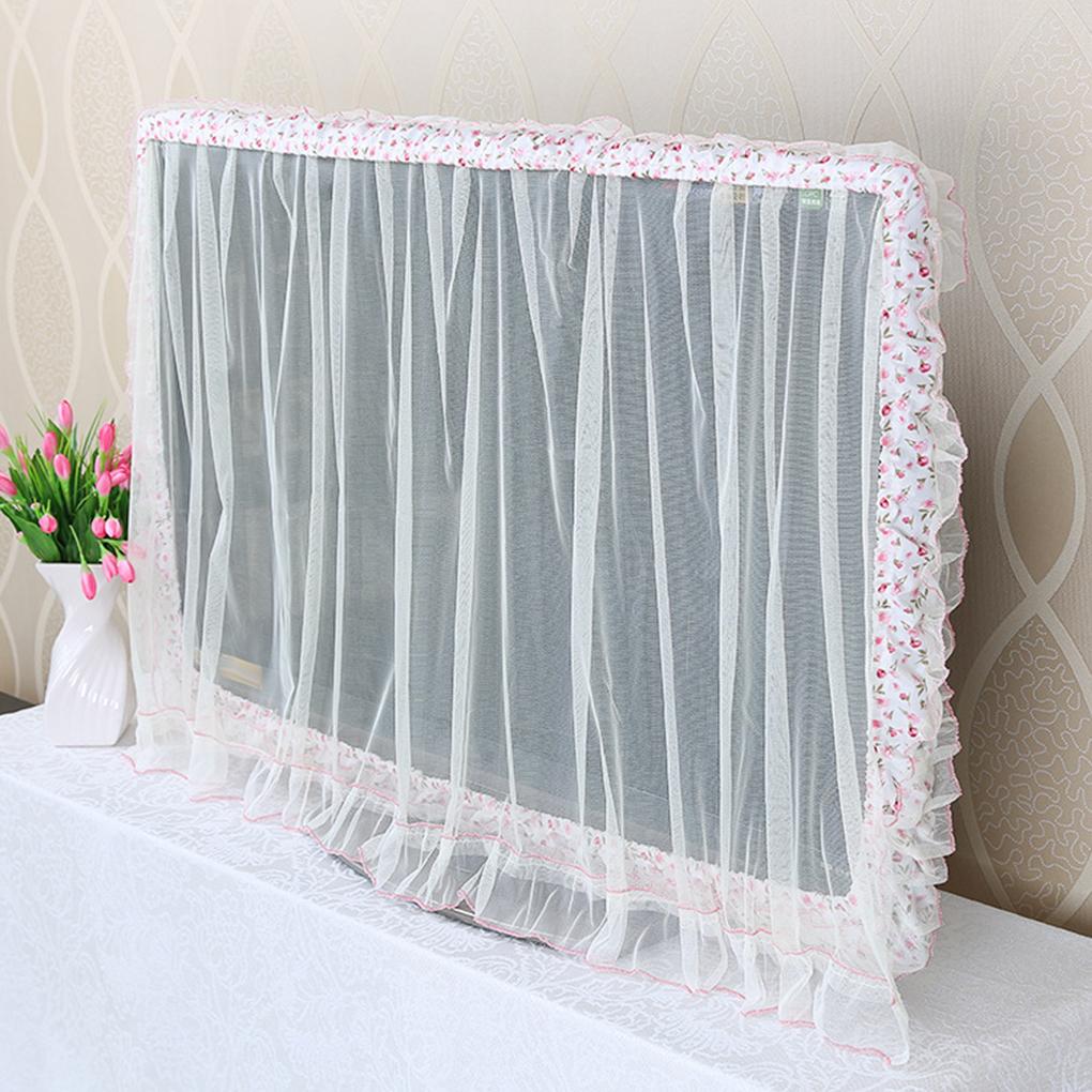 Home Hotel Office Printed Screen Dust Cover Bedroom Indoor TV Dustproof Cover