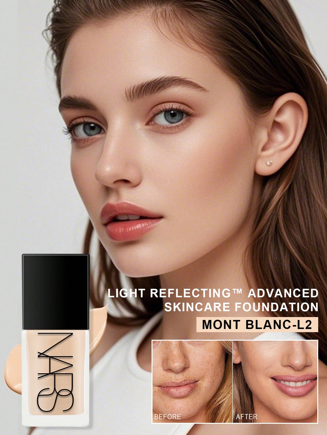 

Nars Light Reflecting Foundation (Skincare Hybrid) #OSLO-LIGHT 1 - 30ml/1 fl.oz. MONT BLANC-LIGHT 2