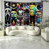 Horror Halloween Wall Tapestry Aesthetic Wall Hanging Printed Fabric Blanket Decorative Tapestries for Bedroom Living Room Home Decor