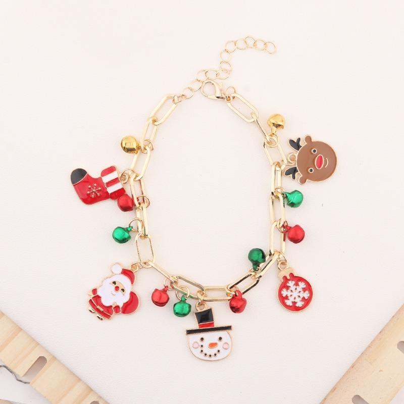 New Christmas bracelet snowflake pendant bracelet Christms Christmas multi-element alloy bracelet