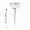 Watering Station Flower Garden Stake Ceramic Bird Feeder Tray Bee Butterfly Water Feeder  Outdoor