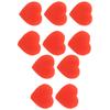 10 PCS Tennis Racket Vibration Dampener Heart Shape Silicone Tennis Shock Absorber Red