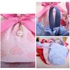 6PCS Wedding Candy Bags Wedding Candy Boxes Drawstring Ribbon Bow Pouches Gift Box Creative Candy Packaging Bag